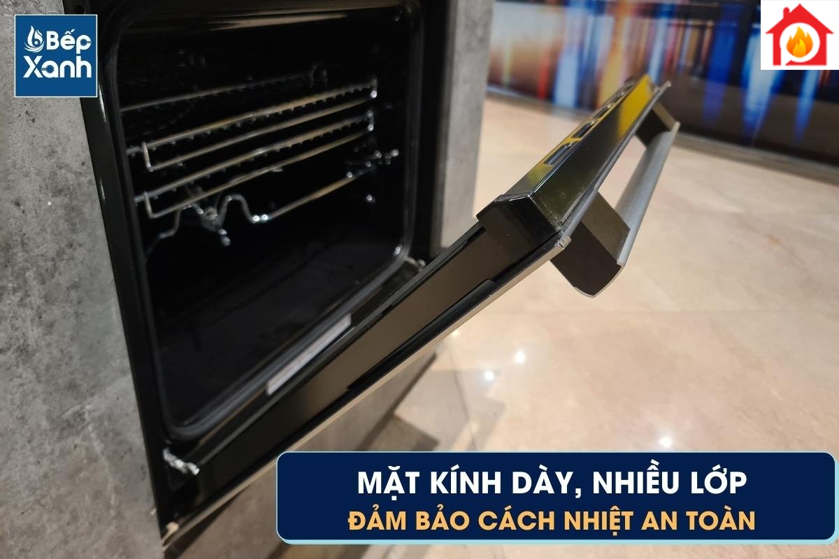 Mặt kính dày và cách nhiệt an toàn