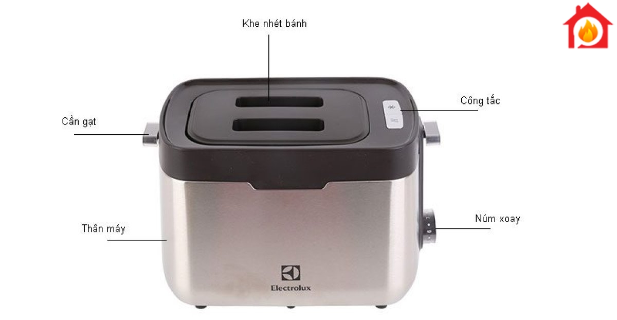 Chi tiết của máy nướng bánh mì Electrolux ETS5604S