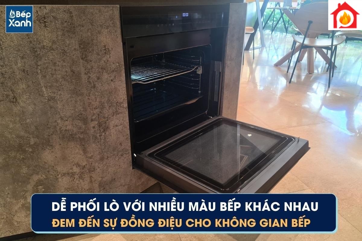 Dễ phối lò với nhiều nền bếp