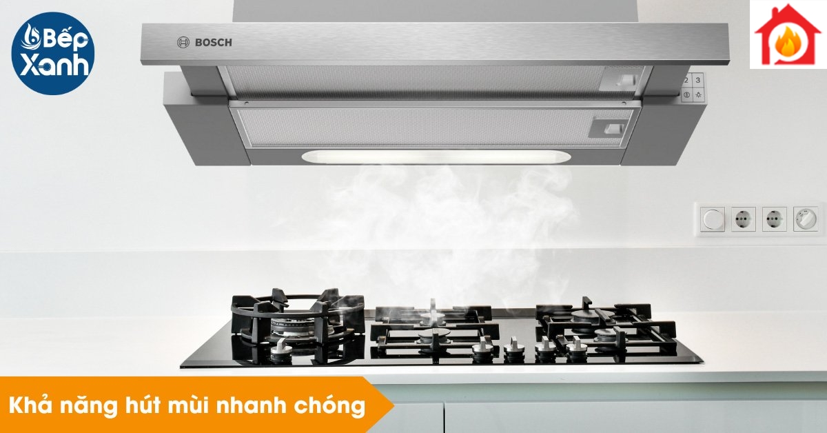 Khả năng hút sạch khói mùi Khả năng hút sạch khói mùi
