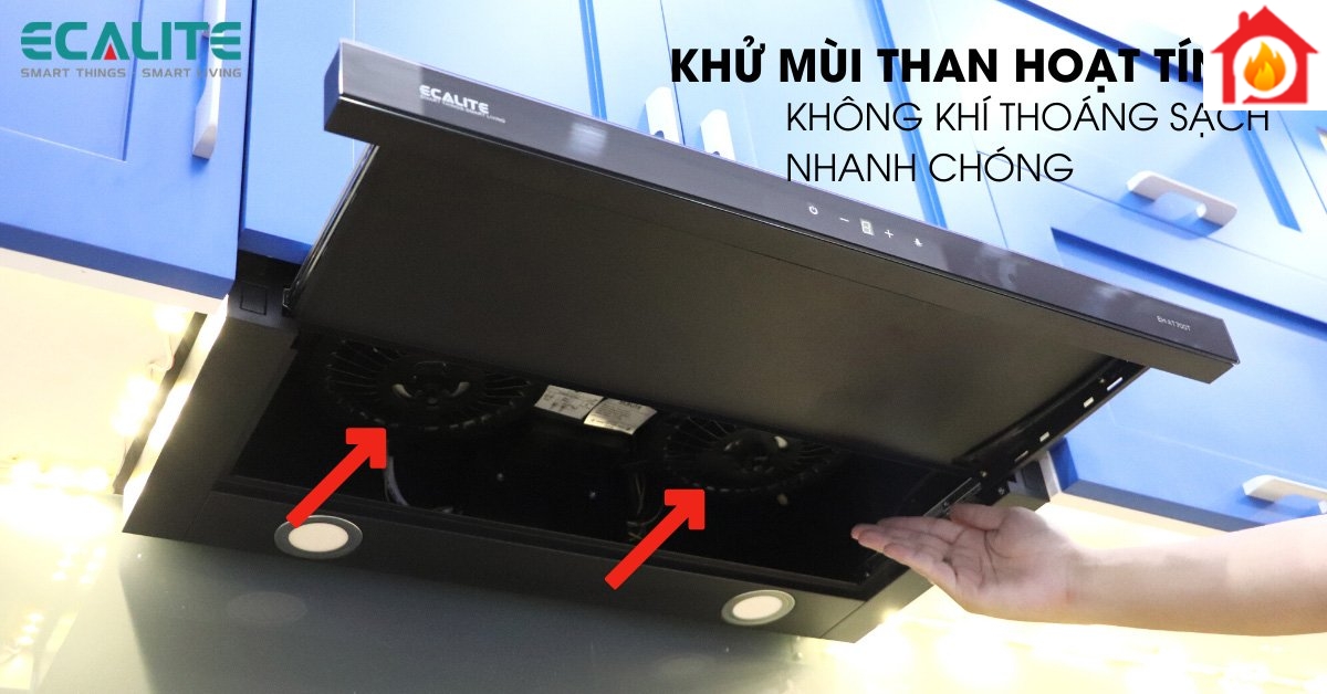 Khử mùi máy hút mùi âm tủ EH-AT700T
