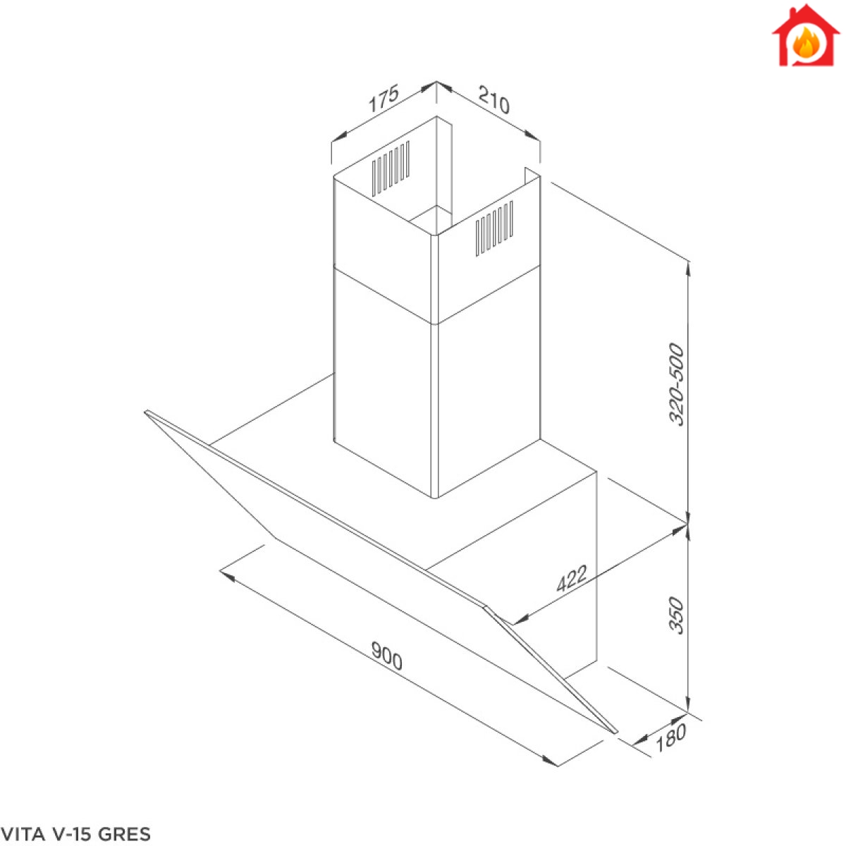 Máy hút khói, khỠmùi VITA V-15 GRES