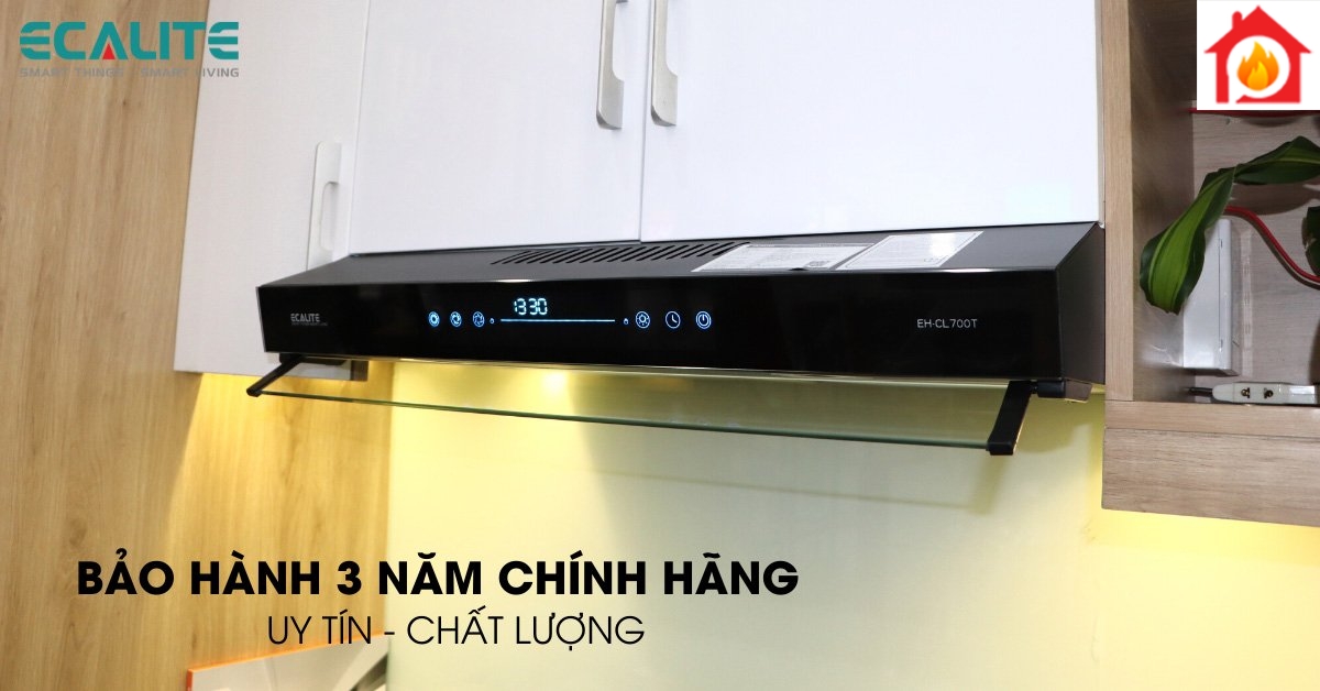Bảo hành 3 năm máy hút mùi classic EH-CL700T