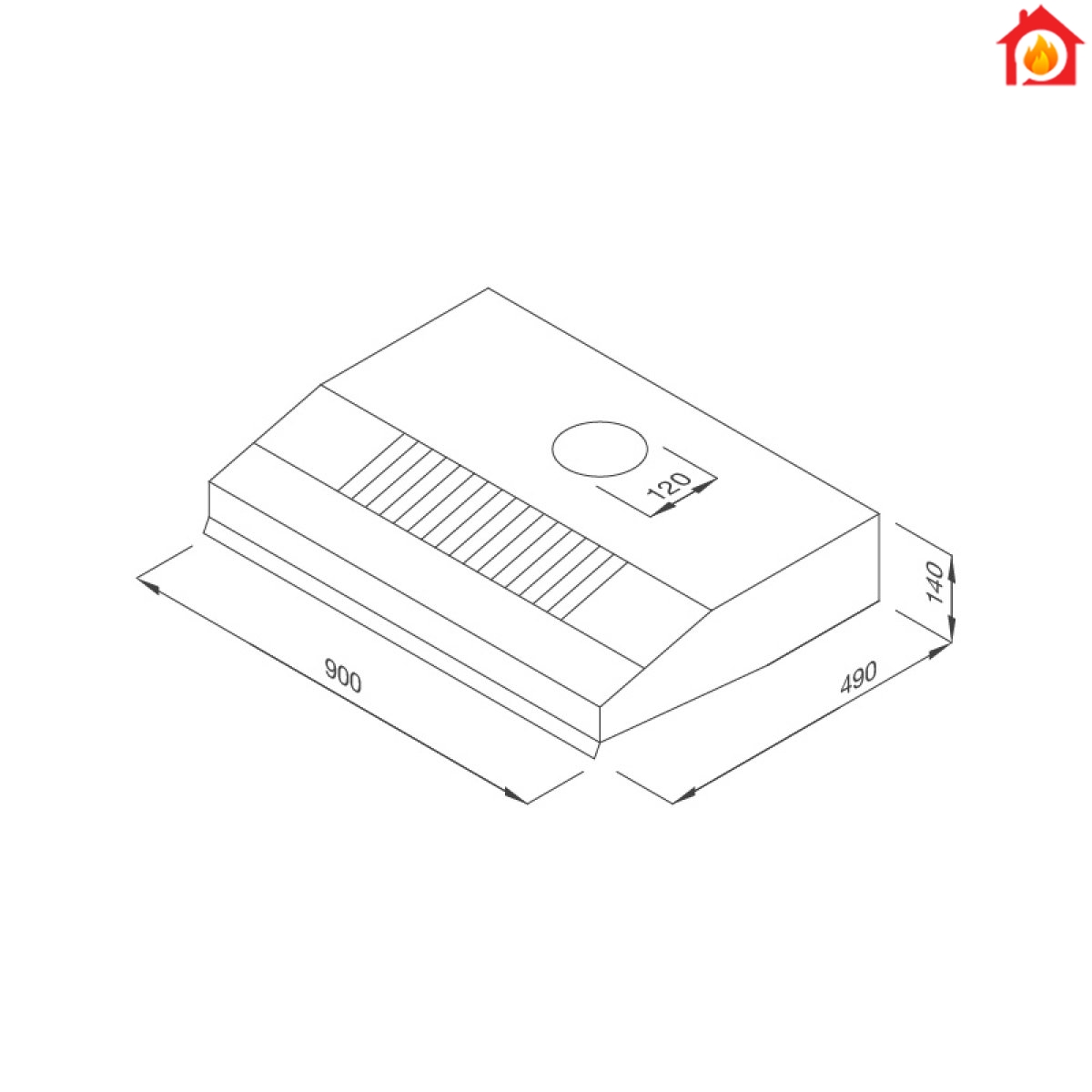 Máy hút khỠmùi classic H342.9 NEW