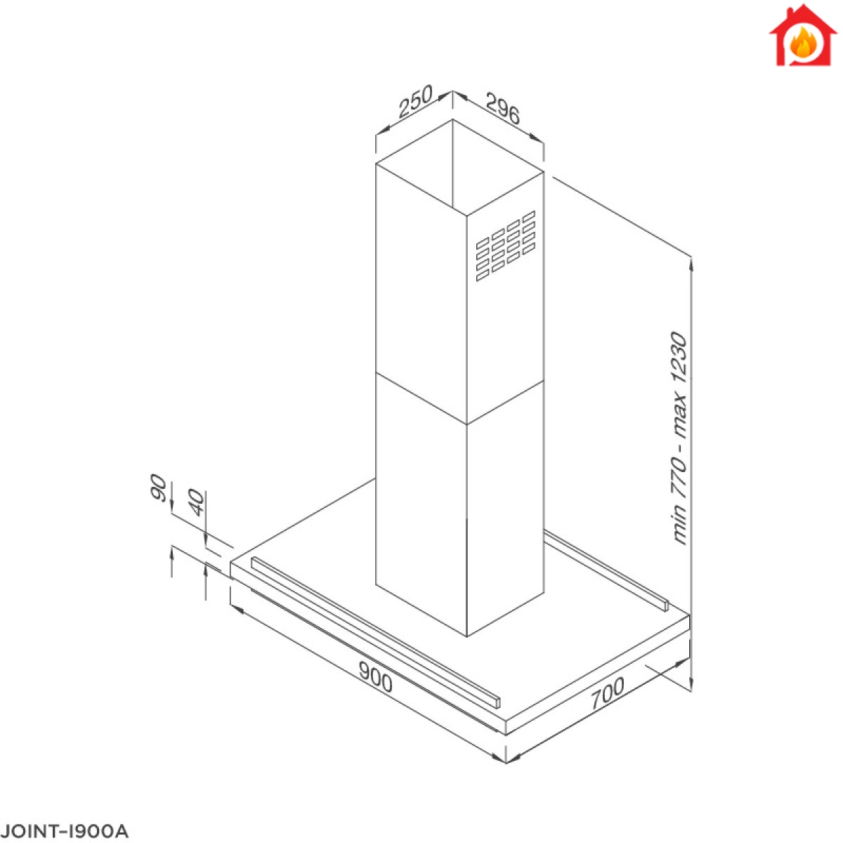 Máy hút khá» mùi Äảo JOINT-I900A