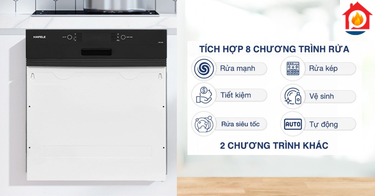 Tích hợp 8 chương trình rửa Tích hợp 8 chương trình rửa