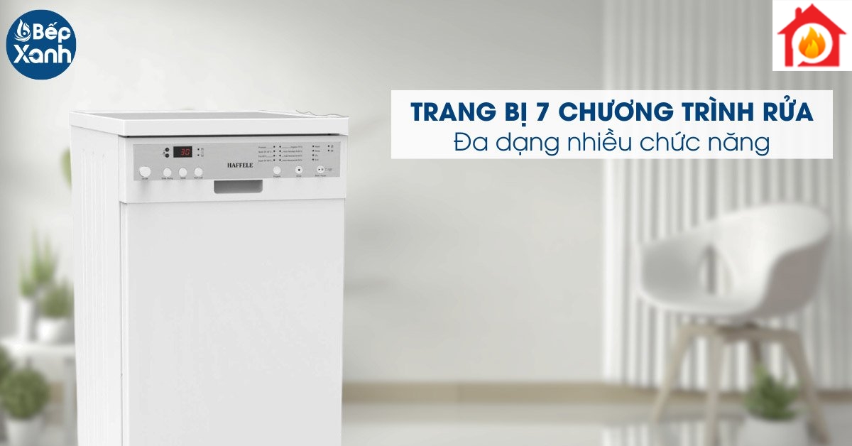 Trang bị 7 chương trình rửa đa dạng
