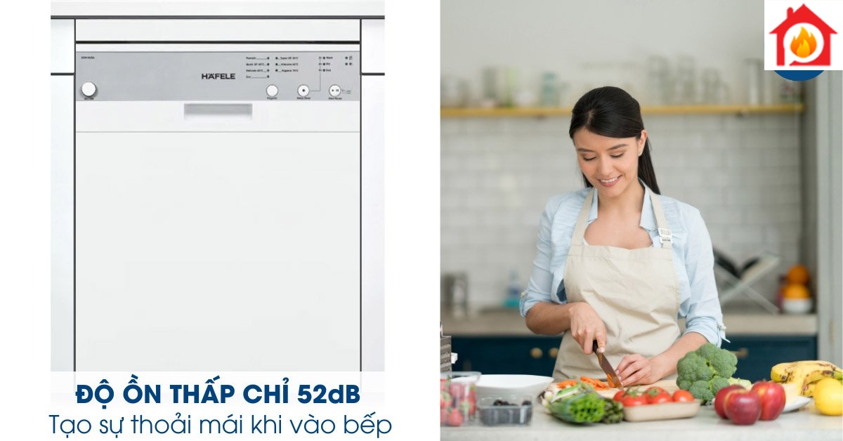 Độ ồn tối đa chỉ 52dB