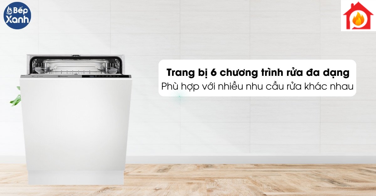 Máy rửa chén Electrolux ESL5343LO trang bị 6 chương trình rửa tiện lợi