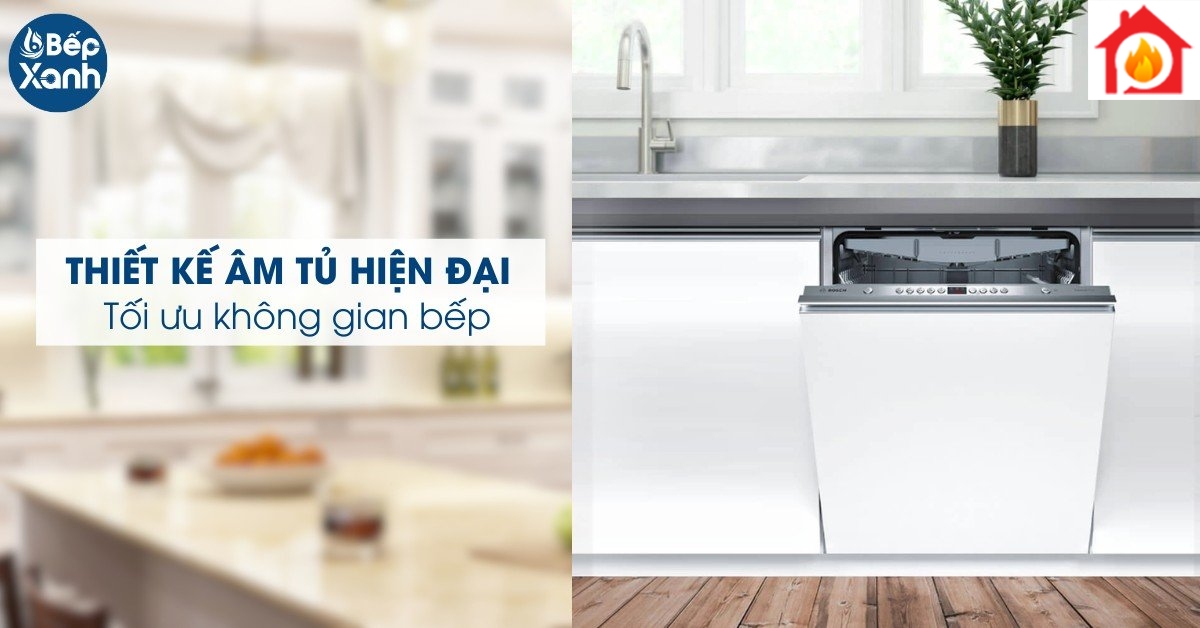 Thiết kế lắp âm tủ hiện đại, sang trọng