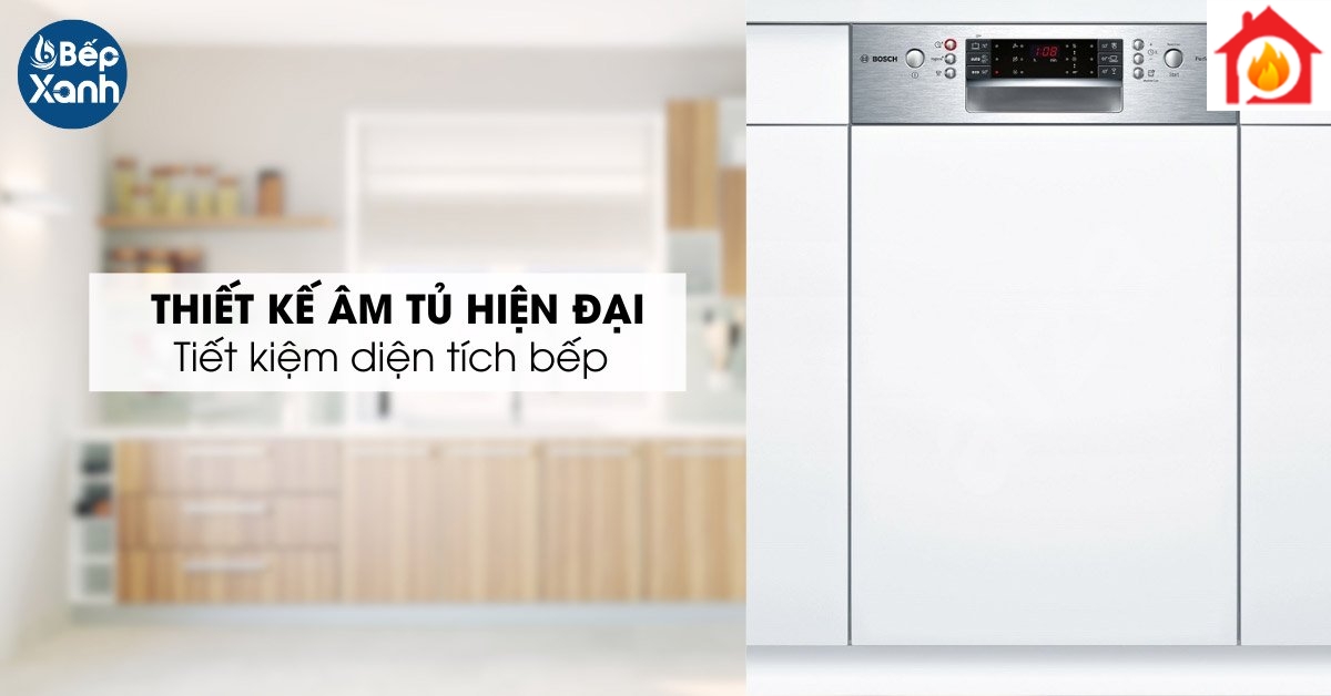 Thiết kế lắp âm tủ hiện đại