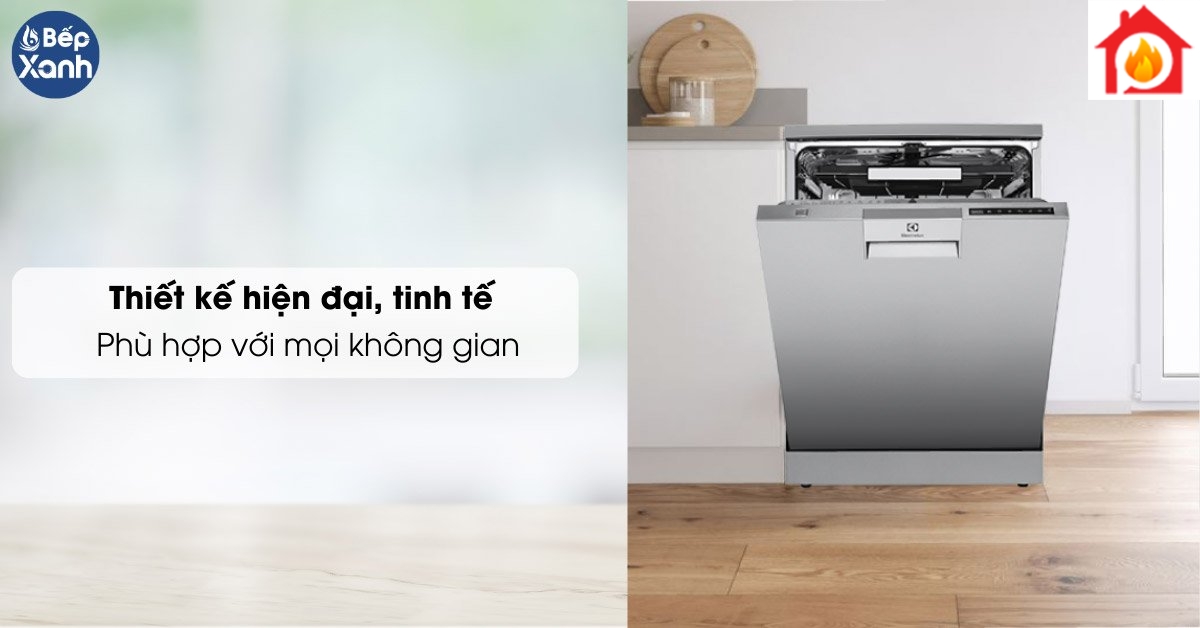 Máy rửa bát Electrolux ESF8730ROX thiết kế hiện đại, tinh tế