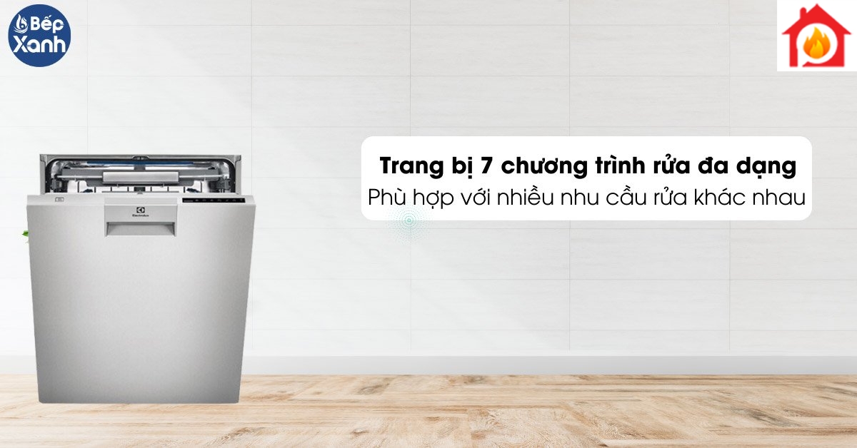 Máy rửa bát Electrolux ESF8730ROX 7 chương trình rửa đa dạng