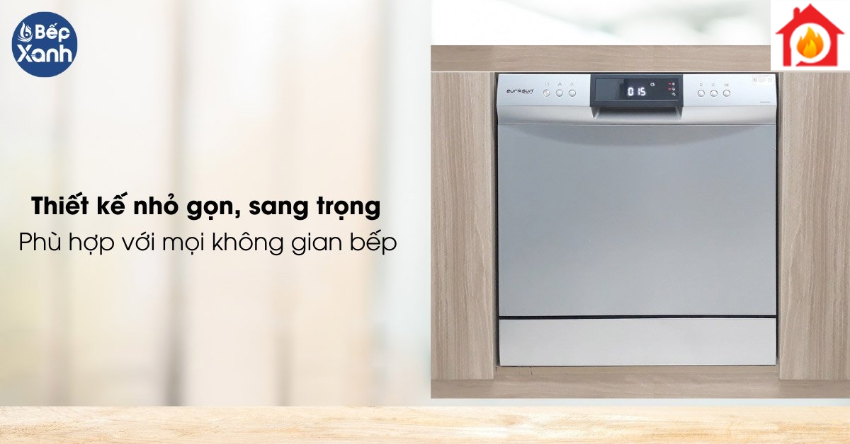 Máy rửa bát mini Eurosun SKS60E08EU thiết kế nhỏ gọn