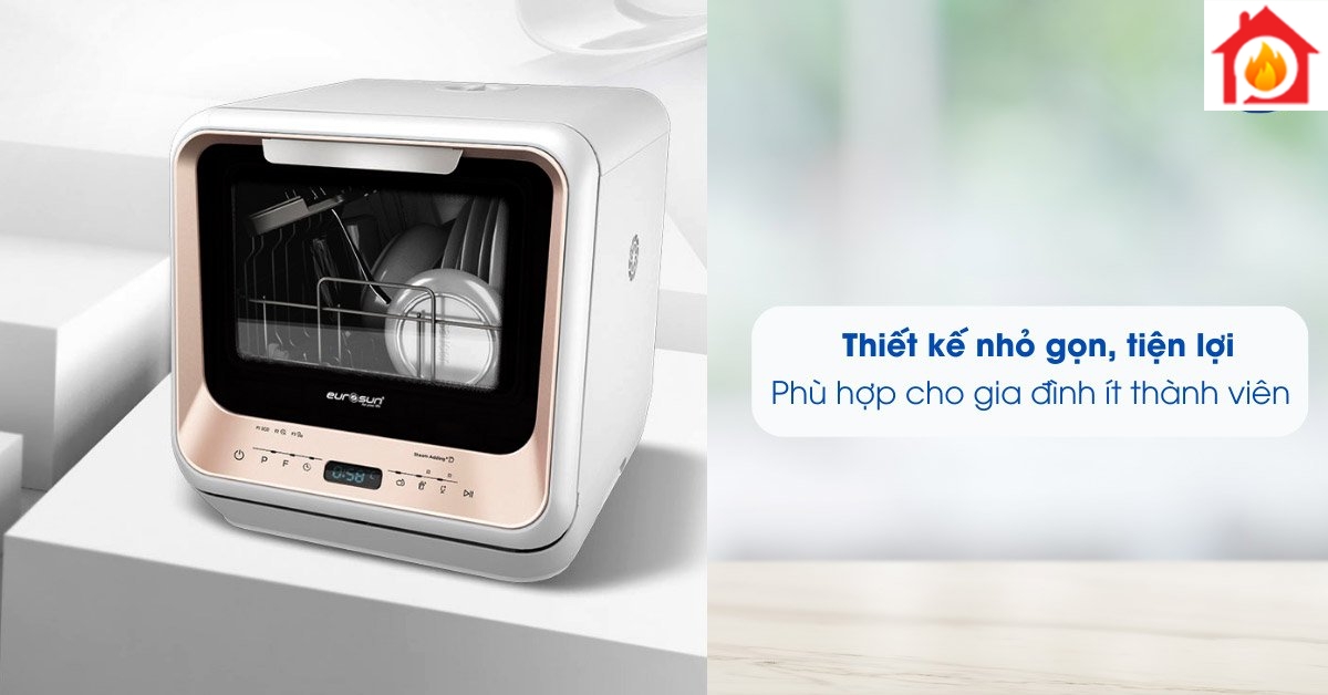 Máy rửa bát Eurosun STB50E06EU thiết kế nhỏ gọn