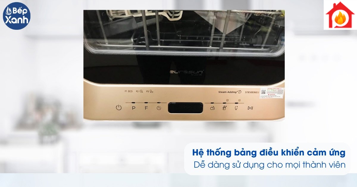 Máy rửa bát Eurosun STB50E06EU bảng điều khiển cảm ứng