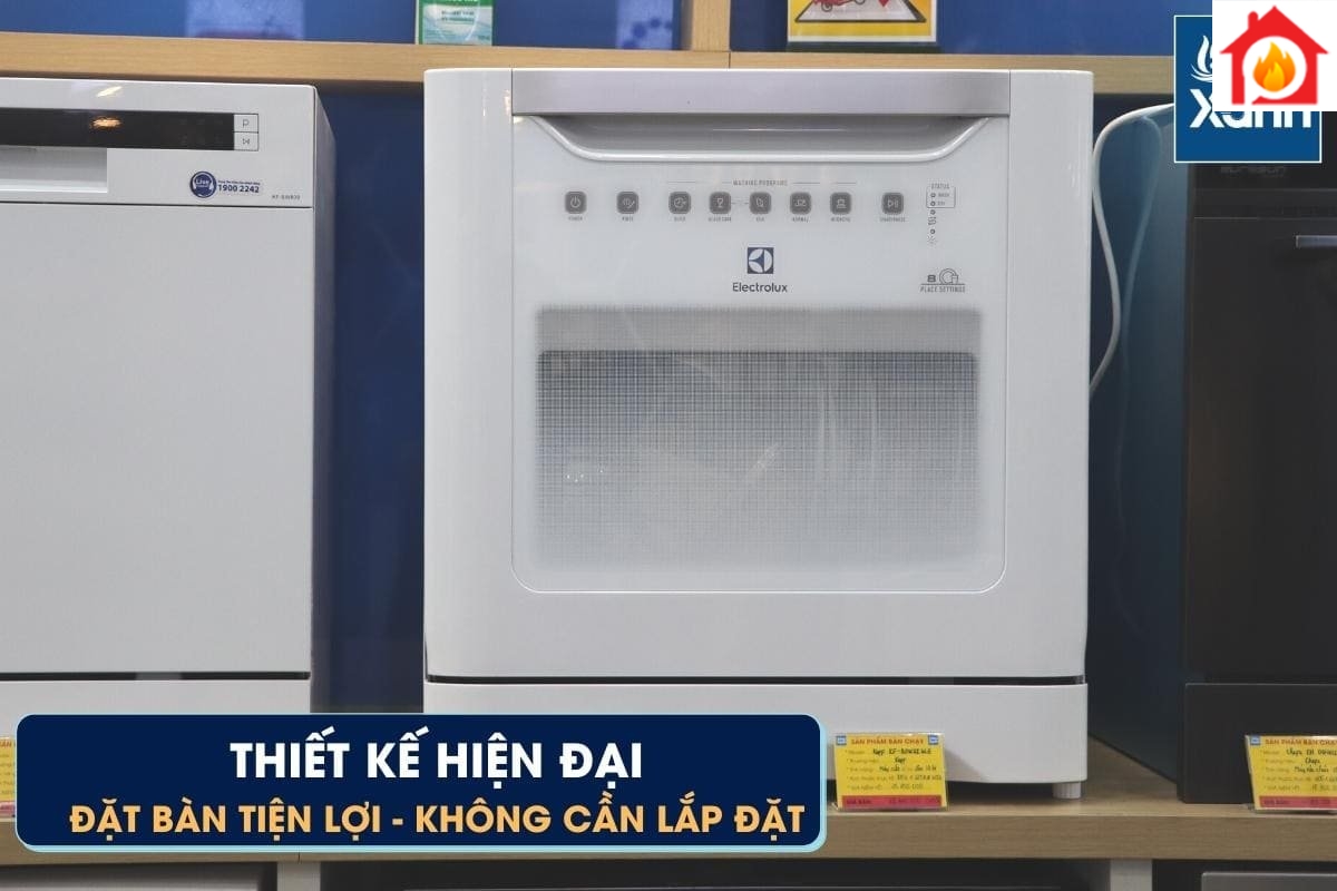 Máy rửa chén Electrolux ESF6010BW với màu trắng đẹp, hiện đại