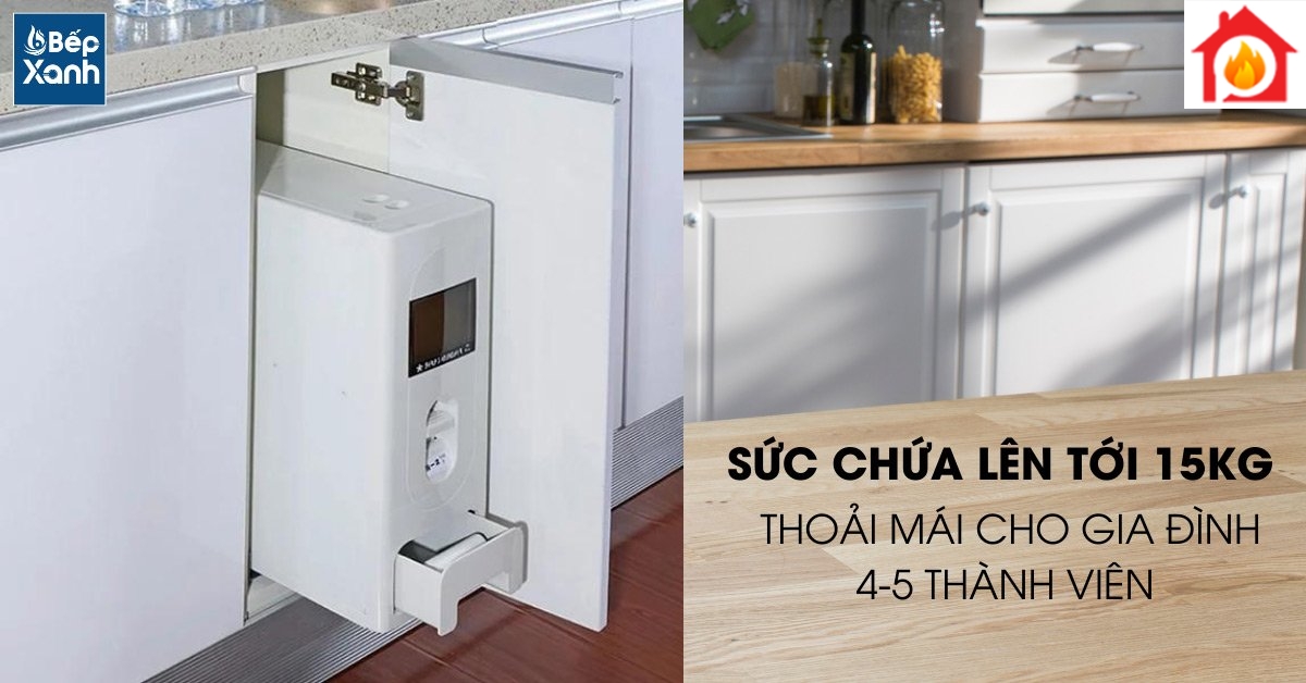 Sức chứa thoải mái 15kg 