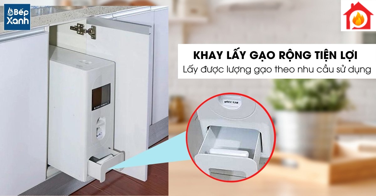 Khay lấy gạo tiện ích