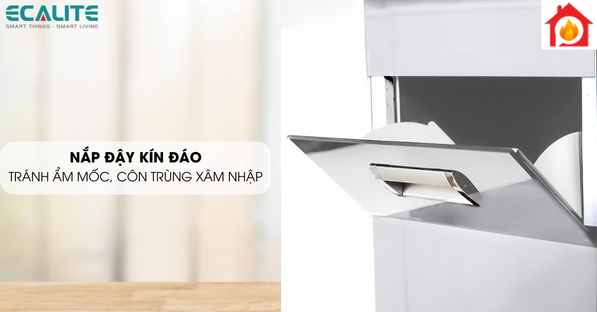 Thùng đựng gạo điện tử EL-RC300S nắp đậy kín đáo