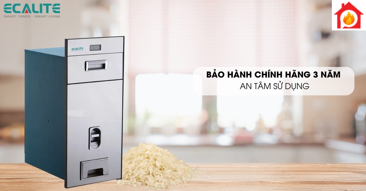 Thùng đựng gạo điện tử EL-RC300S chính sách bảo hành