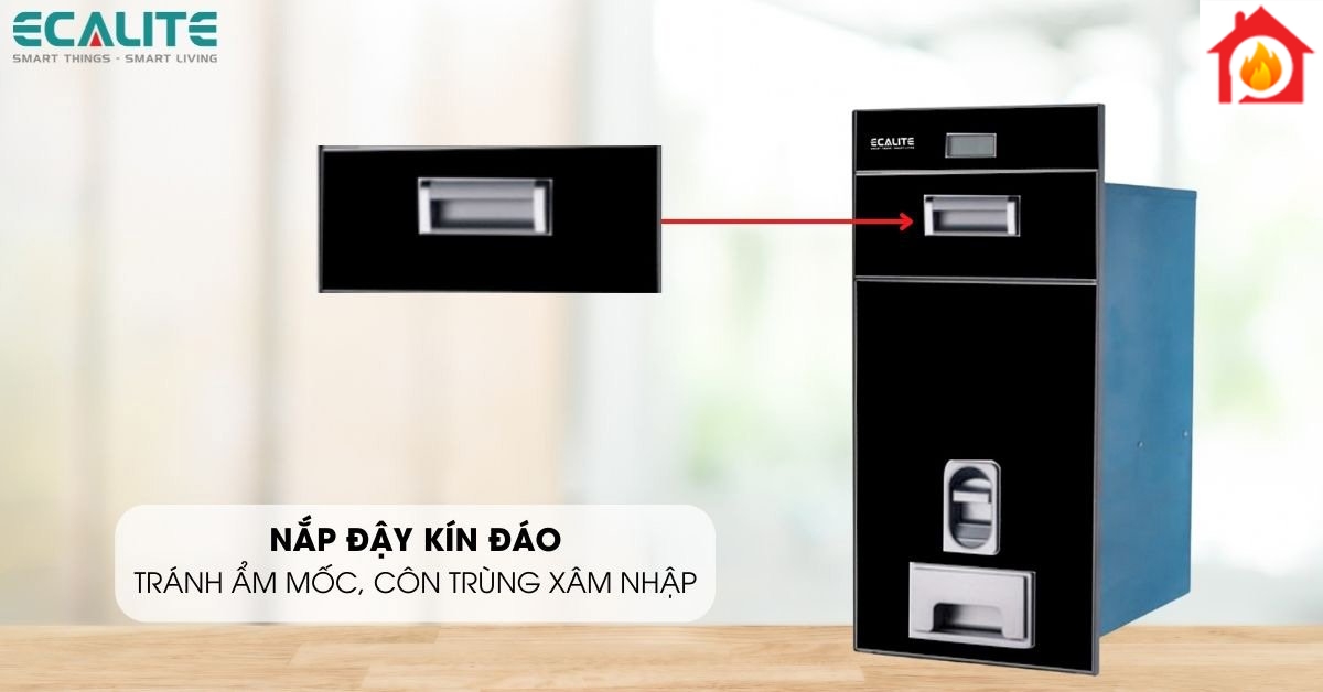Thùng đựng gạo điện tử EL-RC300B có nắp đậy bảo quản tránh ẩm mốc, côn trùng