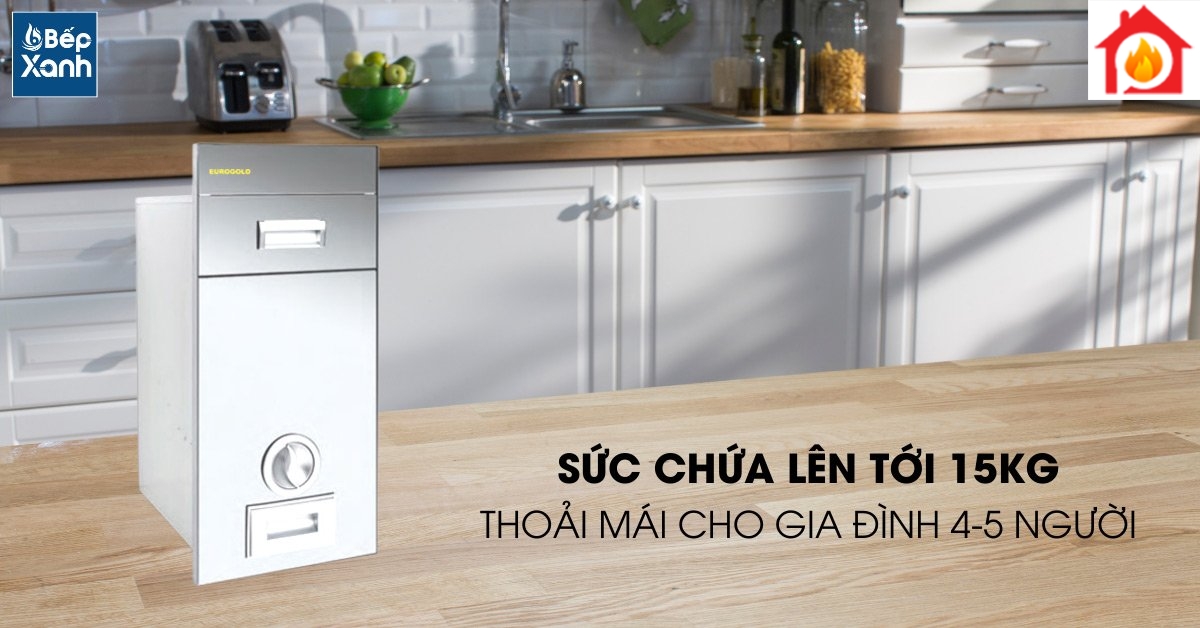 Sức chứa lên đén 15kg 