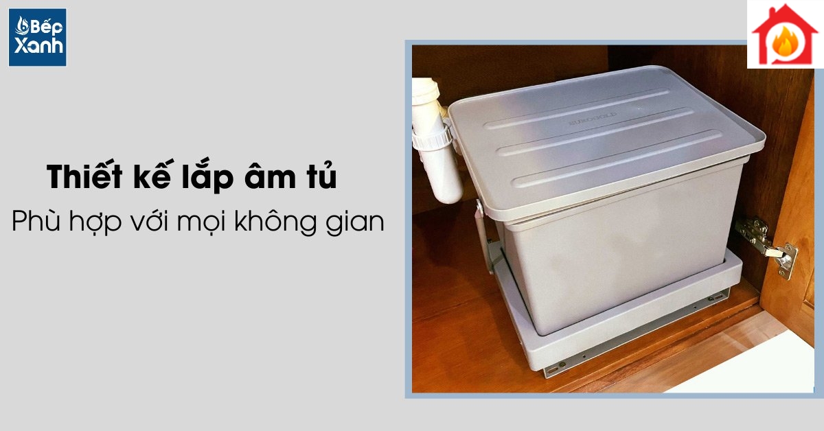 Thùng rác ngăn mùi Eurogold E008 thiết kế
