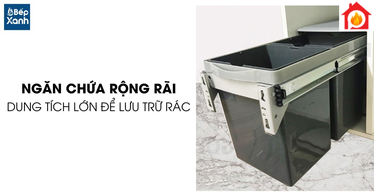 Ngăn chứa rộng rãi Ngăn chứa rộng rãi