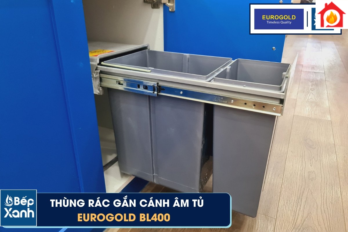 Thùng rác âm tủ Eurogold BL400 thiết kế