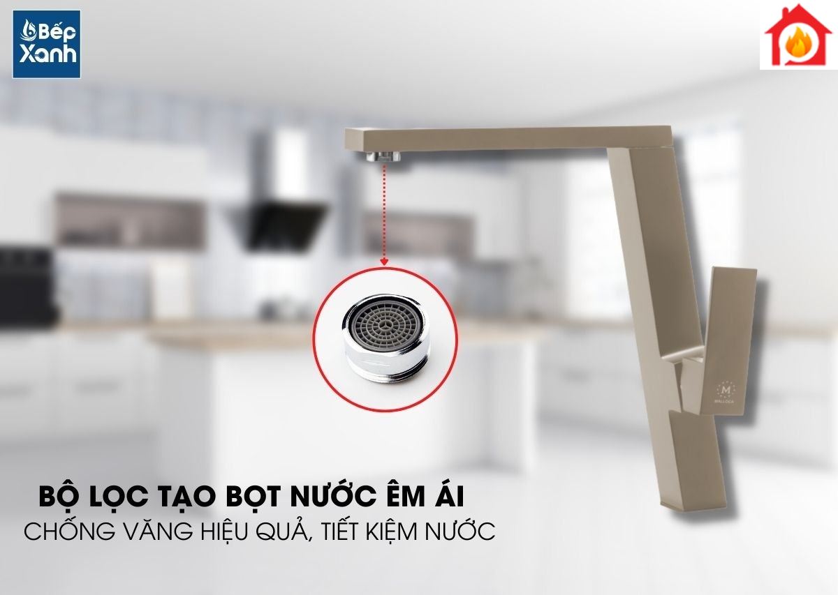 Nước xả êm ái với bộ lọc tạo bọt