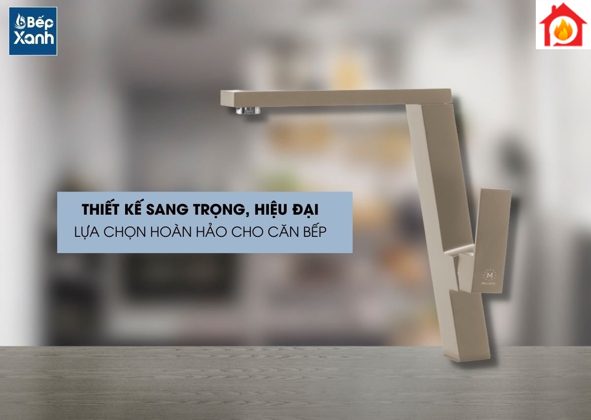 Vòi nóng lạnh Malloca K131BR có kiểu dáng cực kỳ sang trọng