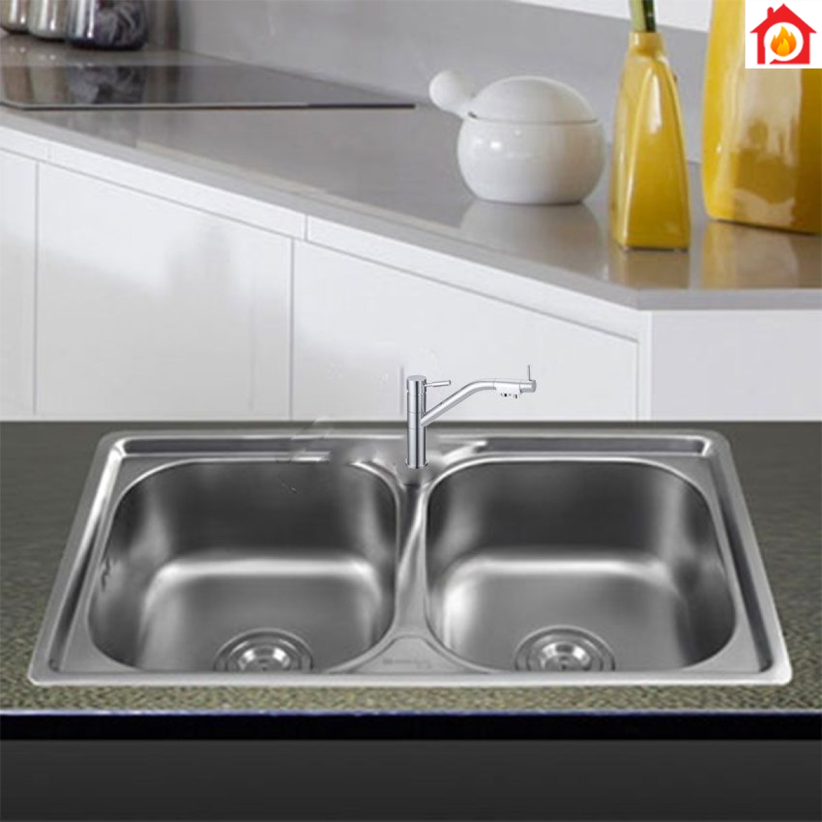 Vòi rửa bát Canzy CZ-802 với thiết kế hiện đại, sang trọng