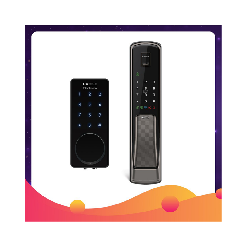 Combo khóa điện tử Hafele EL9500 & ED4900-TB 589.02.209