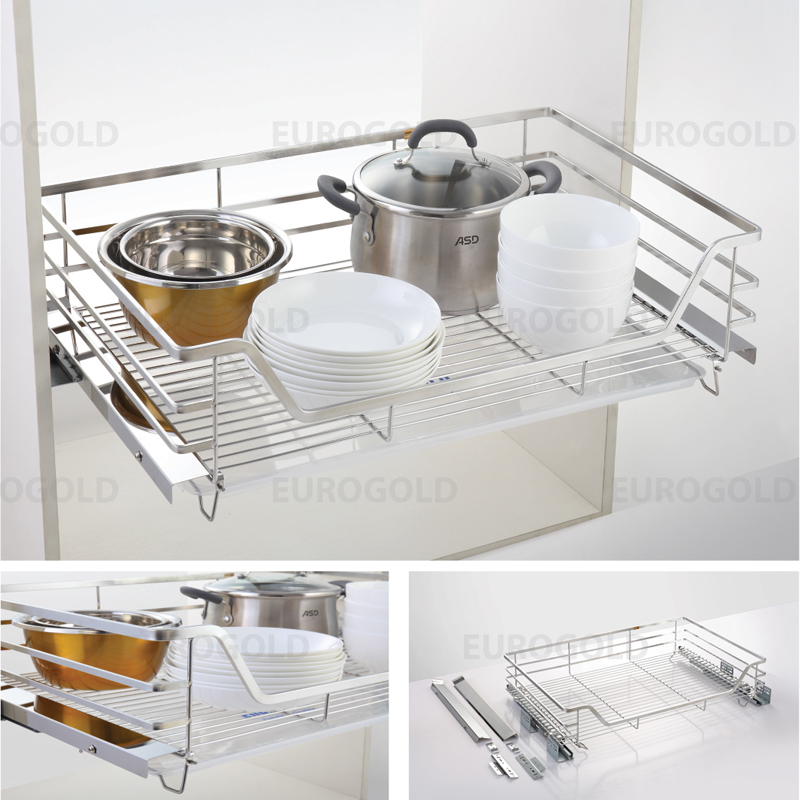 Giá Xoong Nồi Bát Đĩa Đa Năng Tủ Dưới Inox 304