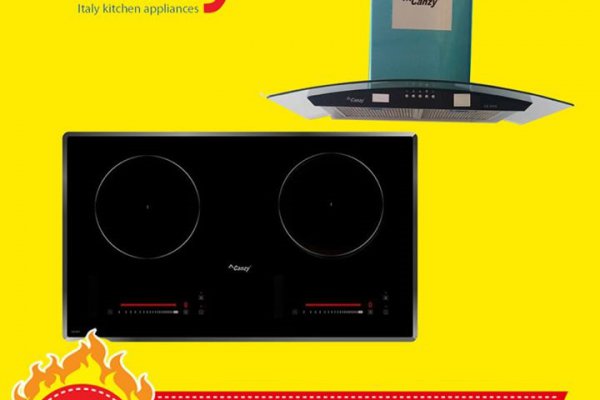 Combo máy hút mùi Canzy và bếp từ/ điện từ Canzy