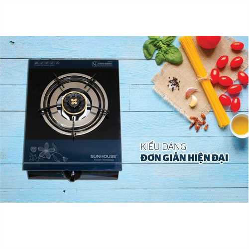 Bếp gas dương đơn kính họng thường Sunhouse SHB212KT