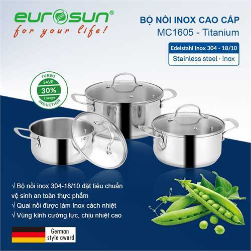 Bộ nồi Eurosun MC 1605 Innovati