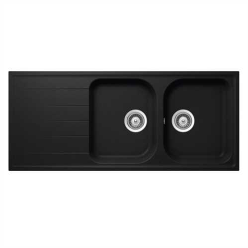 Chậu đá Hafele HS19-GED2S80 570.35.370 (Màu đen)