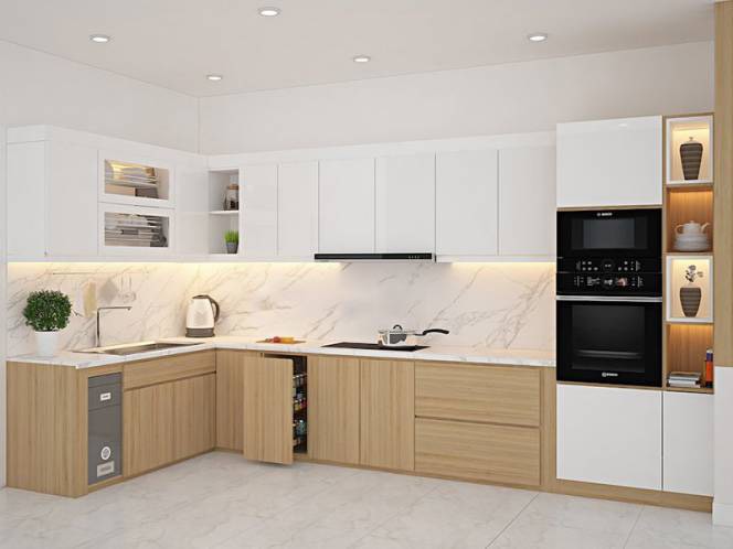 Tủ bếp Laminate mẫu mới 4