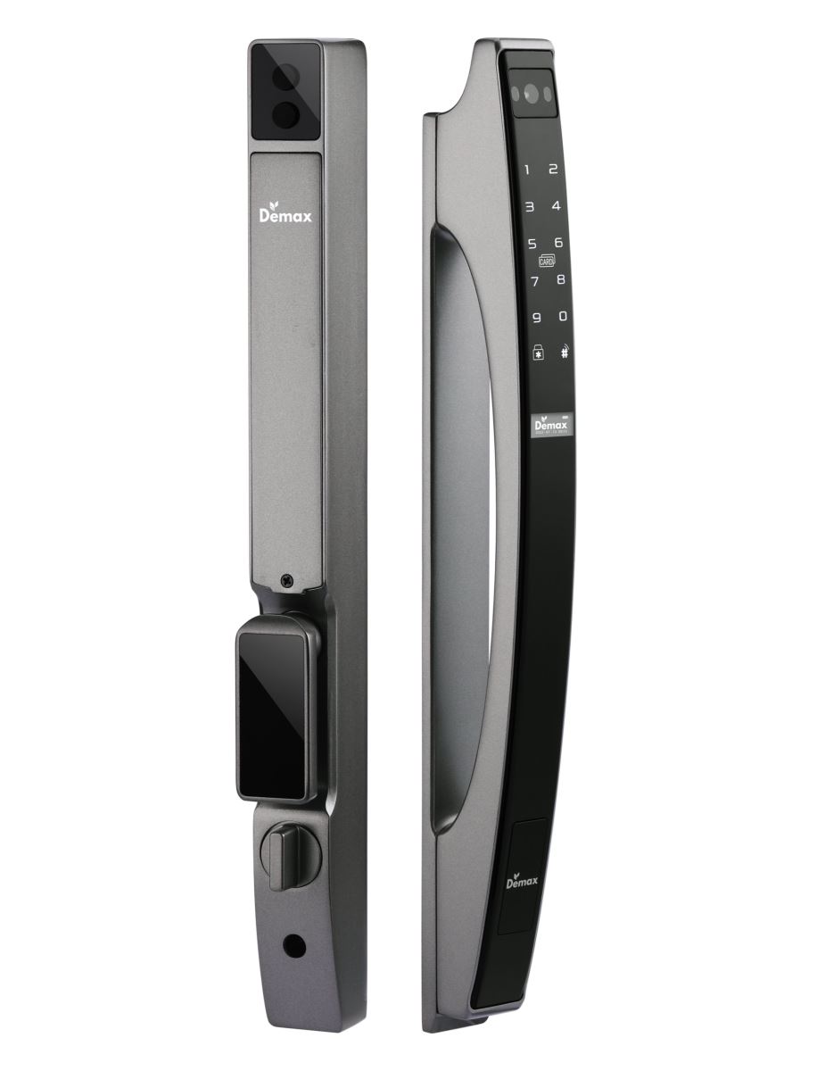 Khoá cửa nhôm Demax EL902 AG nhận diện khuôn mặt Face Id 3D, vân tay chống nước IP56 - Của Đức Khoá cửa nhôm Demax EL902 AG nhận diện khuôn mặt Face Id 3D, vân tay chống nước IP56 - Của Đức
