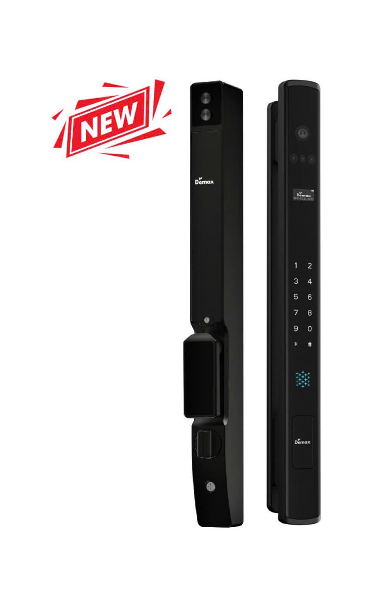 Khoá cửa nhôm vân tay Demax EL909 BL Face ID Remote, App Wifi camera chuông cửa Của Đức Khoá cửa nhôm vân tay Demax EL909 BL Face ID Remote, App Wifi camera chuông cửa Của Đức