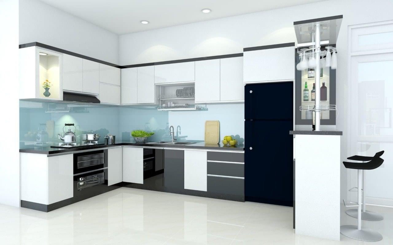Tủ bếp Acrylic mẫu mới 16 Tủ bếp Acrylic mẫu mới 16