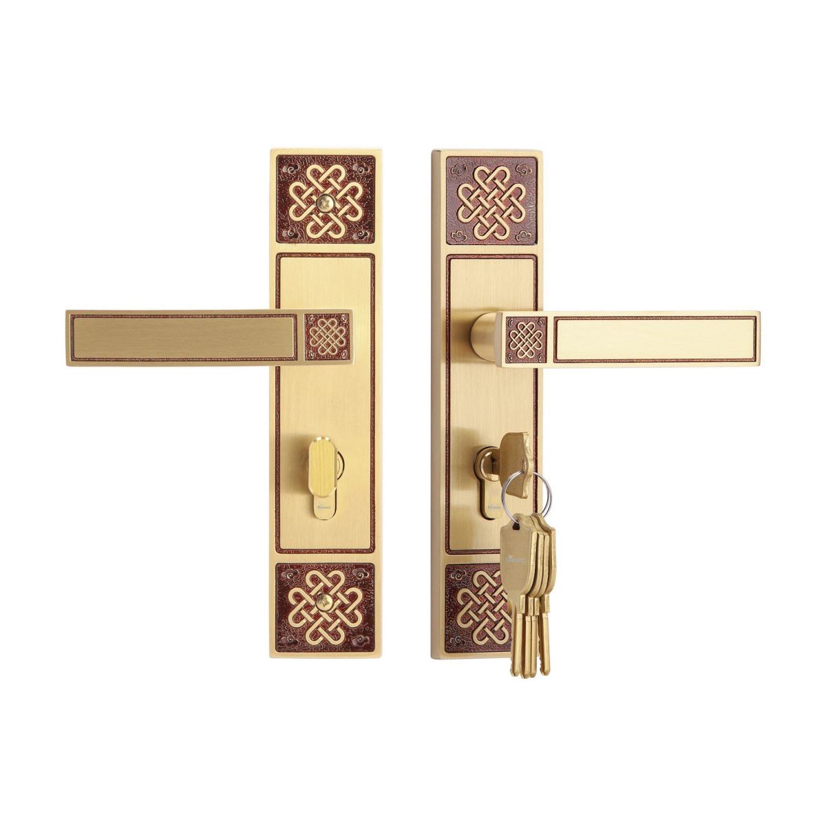 Khóa cơ cao cấp đại sảnh Demax CLK319 Brass