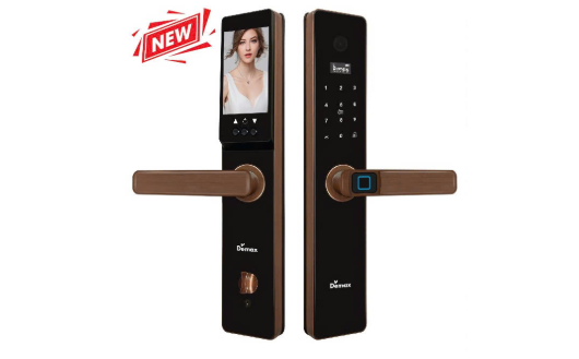 Khoá cửa vân tay Demax EL629 AC App wifi, chuông màn hình