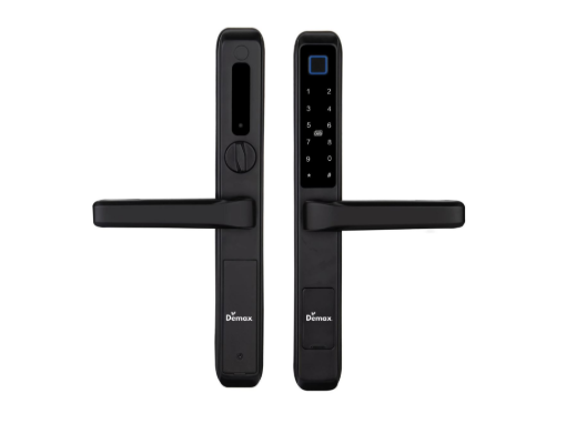 Khóa vân tay cửa nhôm Demax EL606 BL App wifi Của Đức - Chống nước tuyệt đối
