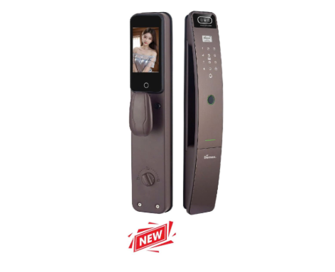 Khóa cửa gỗ vân tay Demax EL910 MB Face ID, App wifi của Đức