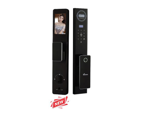Khóa cửa điện tử Demax EL915 BN CNC Face ID, App wifi