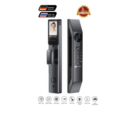 Khóa cửa thông minh Hubert HB CG64F Luxury Face ID , App wifi