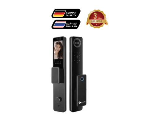 Khóa cửa thông minh Hubert HB CG84VF CNC Luxury Face ID kép , App wifi